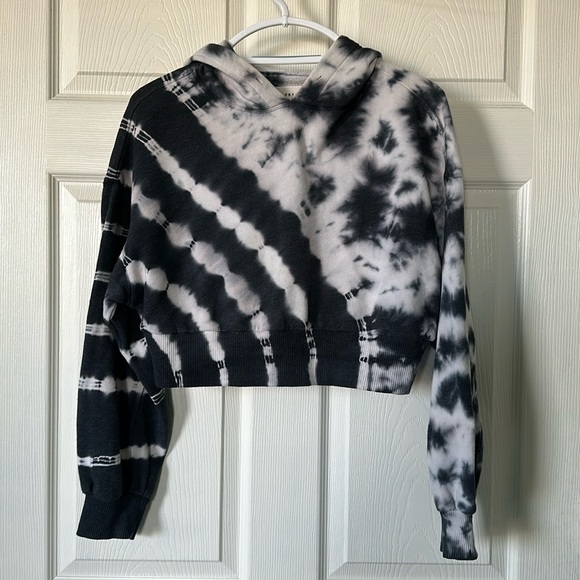 Aeropostale Gray/White tie dye Crop Hoodie Size XS - Picture 1 of 6